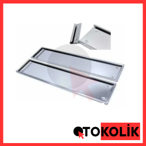 KROM PLAKA (SAC MODELİ) 2 Lİ TAKIM