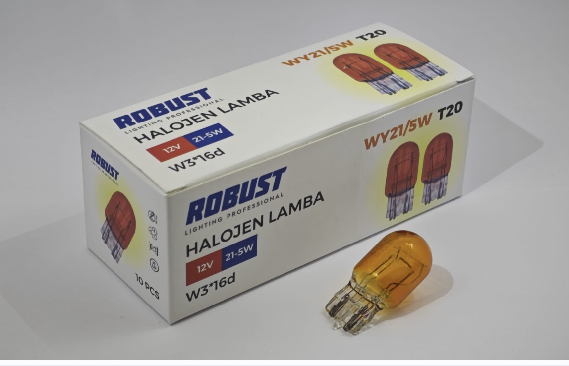 RHL20133 T20 12V 21/5W  1016 DİPSİZ ADET ÇİFT FLAMA TURUNCU (AMBER)