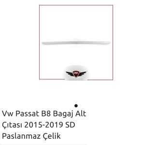 PASSAT B8 BAGAJ ALT ÇITASI 2015-2019 SD PASLANMAZ ÇELİK