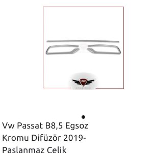 PASSAT B8,5 EKSOZ KROMU 2019 PASLANMAZ ÇELİK