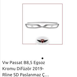 PASSAT B8,5 EGSOZ KROMU DİFİZÖR 2019 R LİNE