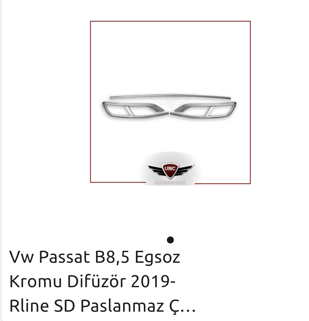 PASSAT B8,5 EGSOZ KROMU DİFİZÖR 2019 R LİNE