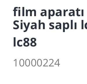 FİLM APARATI 5 SARI BALTA