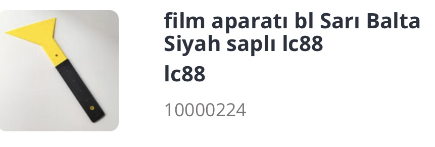 FİLM APARATI 5 SARI BALTA