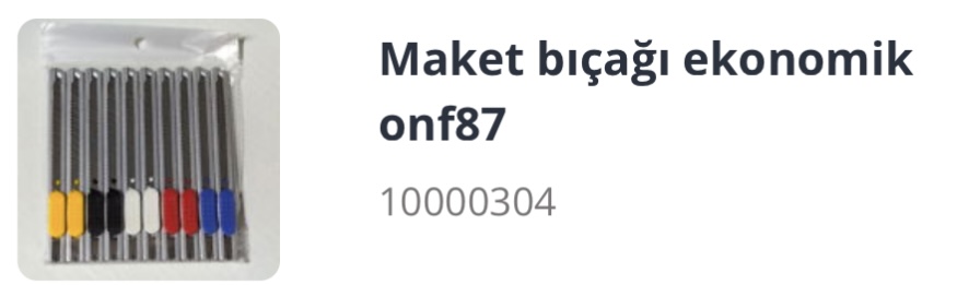 FİLM ÇEKME APARATI 10 MAKET BIÇAĞI(10 Lu)