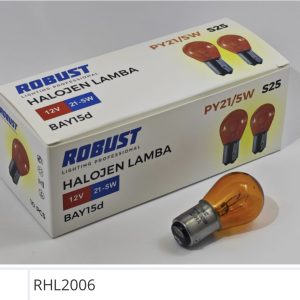 RHL2006 12V 21/5W 1016 AMPÜL DİPLİ ÇİFT FLAMA TURUNCU(AMBER)