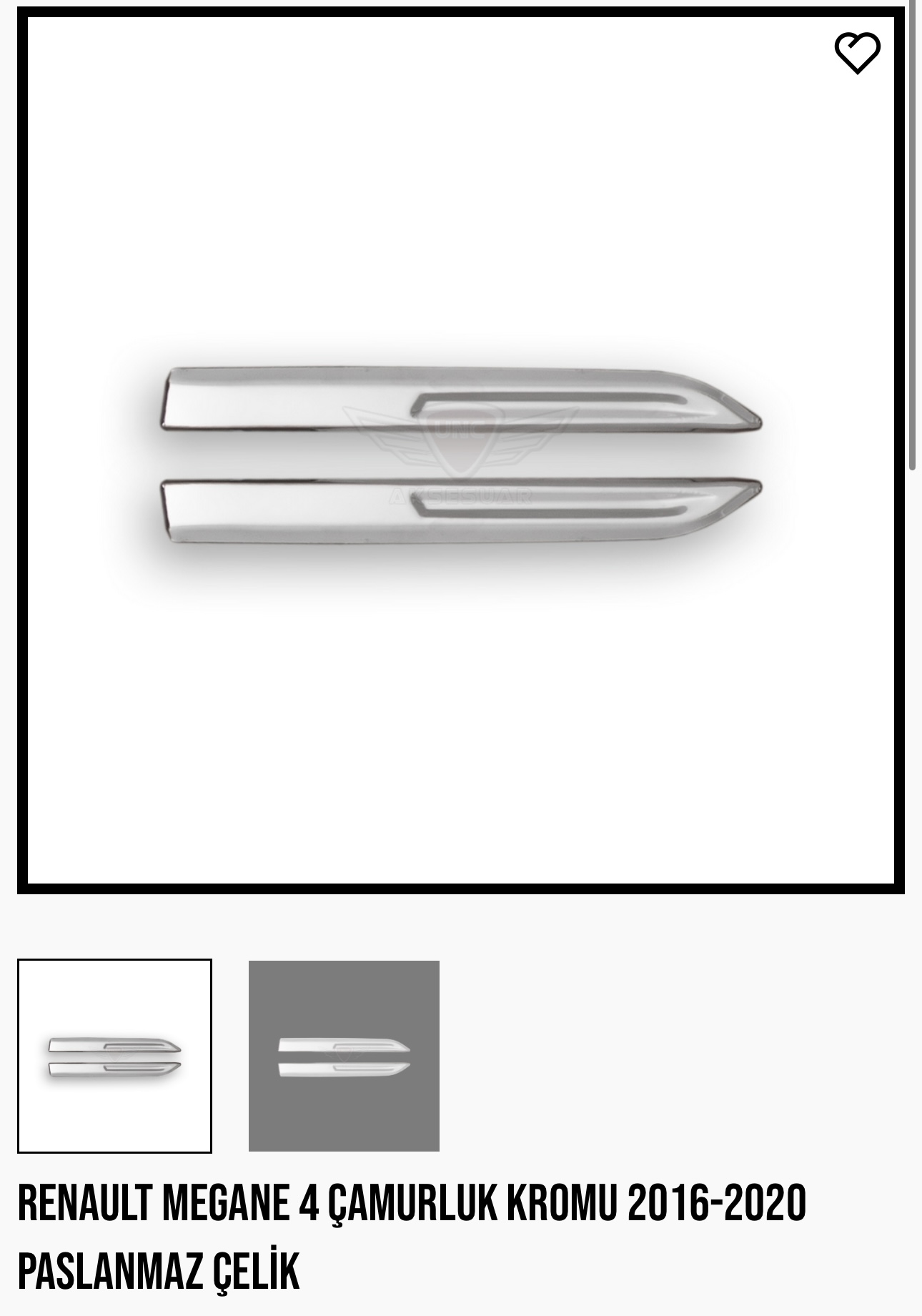 RENAULT MEGANE 4 ÇAMURLUK KROMU 2016-2020