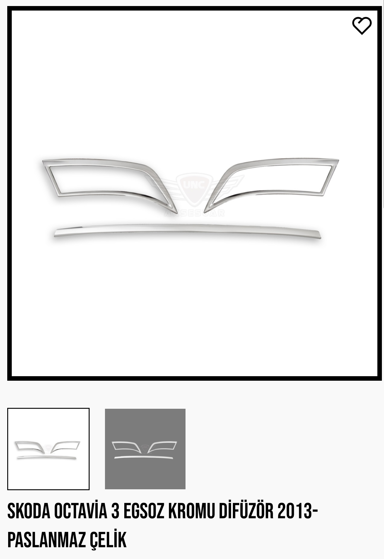 SKODA OCTAVİA 3 EGSOZ KROMU 2013-
