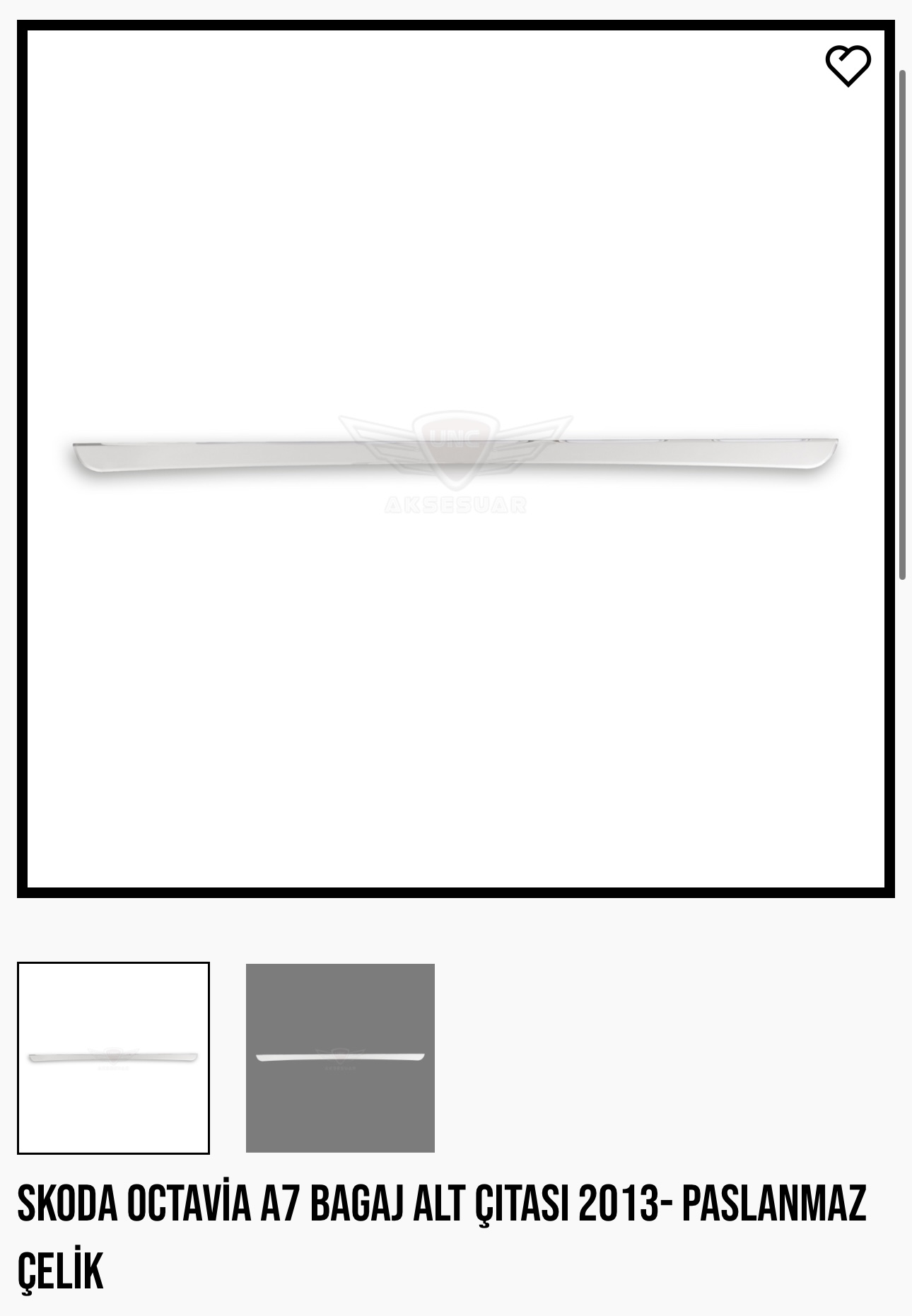 SKODA OCTAVİA A7 BAGAJ ALT ÇITASI 2013-