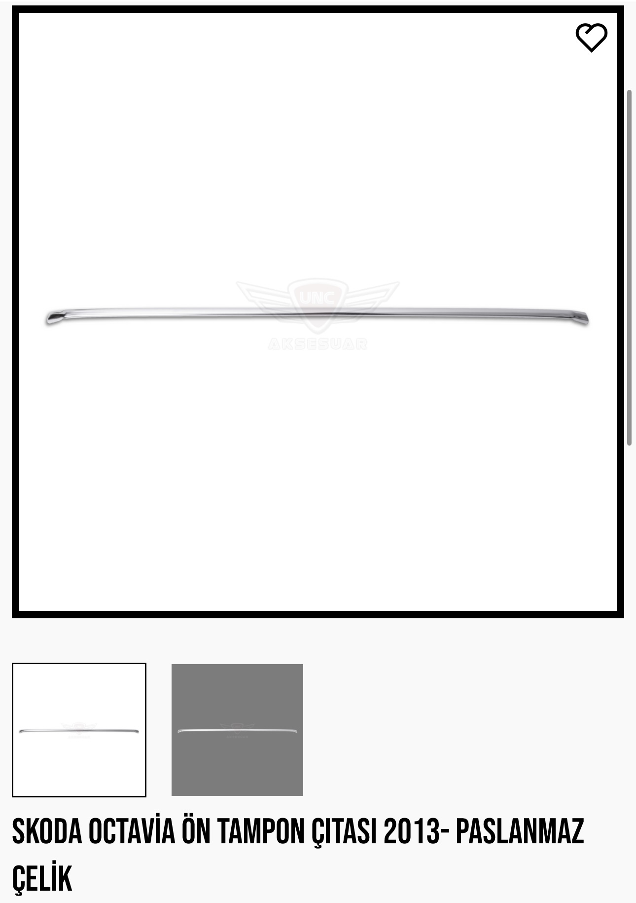 SKODA OCTAVİA ÖN TAMPON ÇITASI 2013-