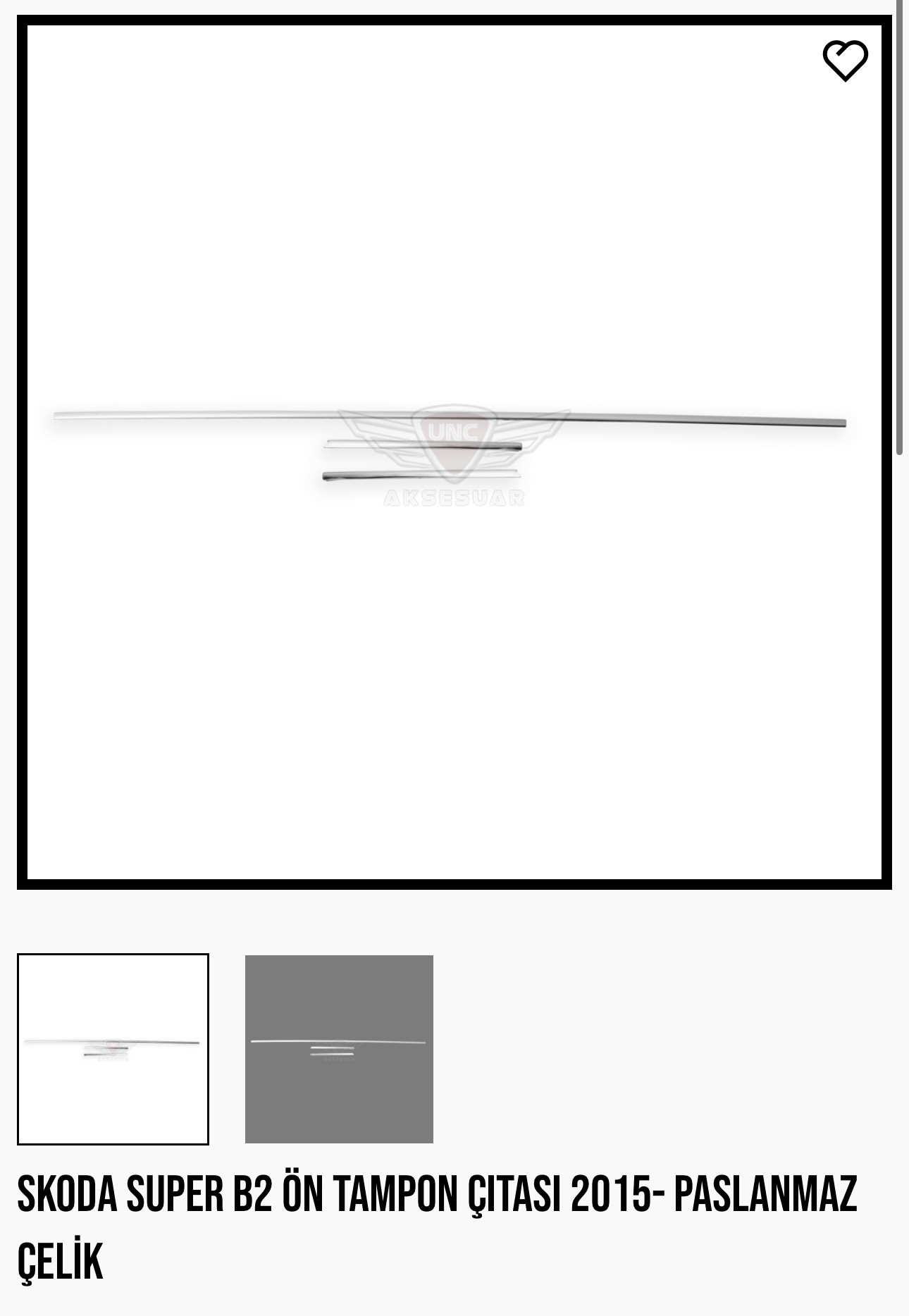 SKODA SÜPER B2  ÖN TAMPON ÇITASI 2015
