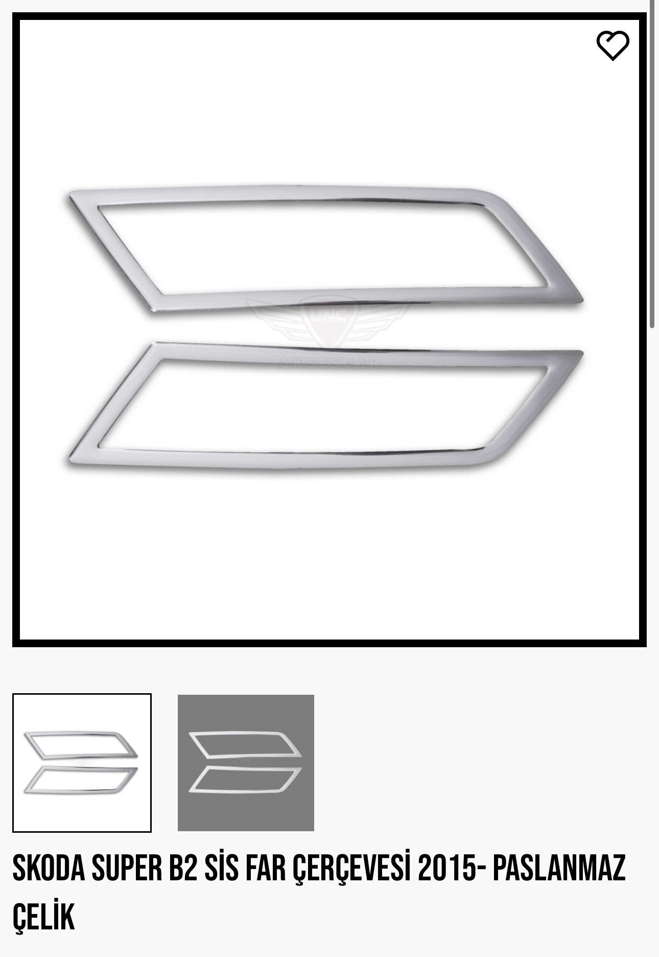 SKODA SÜPER B2 SİS FAR ÇERÇEVESİ 2015-